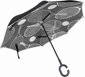 Oyihfvs Double Layer Inverted Umbrella, With C-Shaped Handle Windproof UV Proof Durable Parasol, For Men Women Outdoor Folding Rain Sun