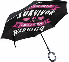 Oyihfvs Double Layer Inverted Umbrella, With C-Shaped Handle Windproof UV Proof Durable Parasol, For Men Women Outdoor Folding Rain Sun