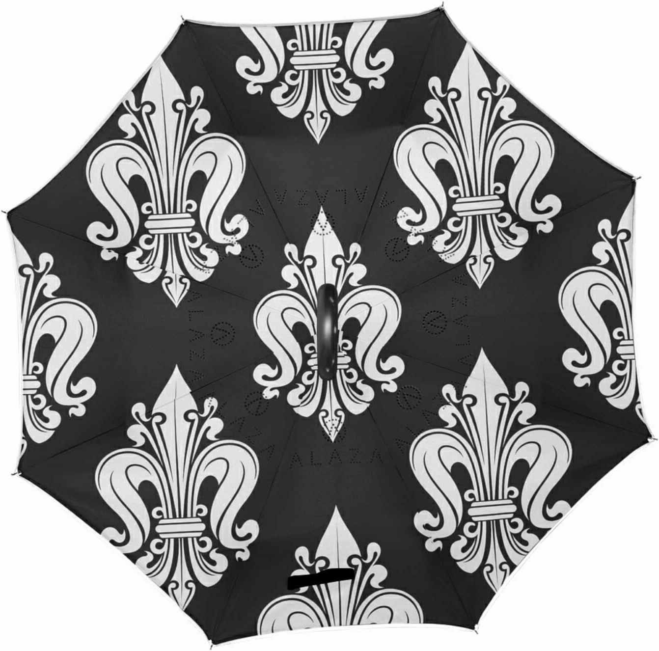 Oyihfvs Double Layer Inverted Umbrella, With C-Shaped Handle Windproof UV Proof Durable Parasol, For Men Women Outdoor Folding Rain Sun