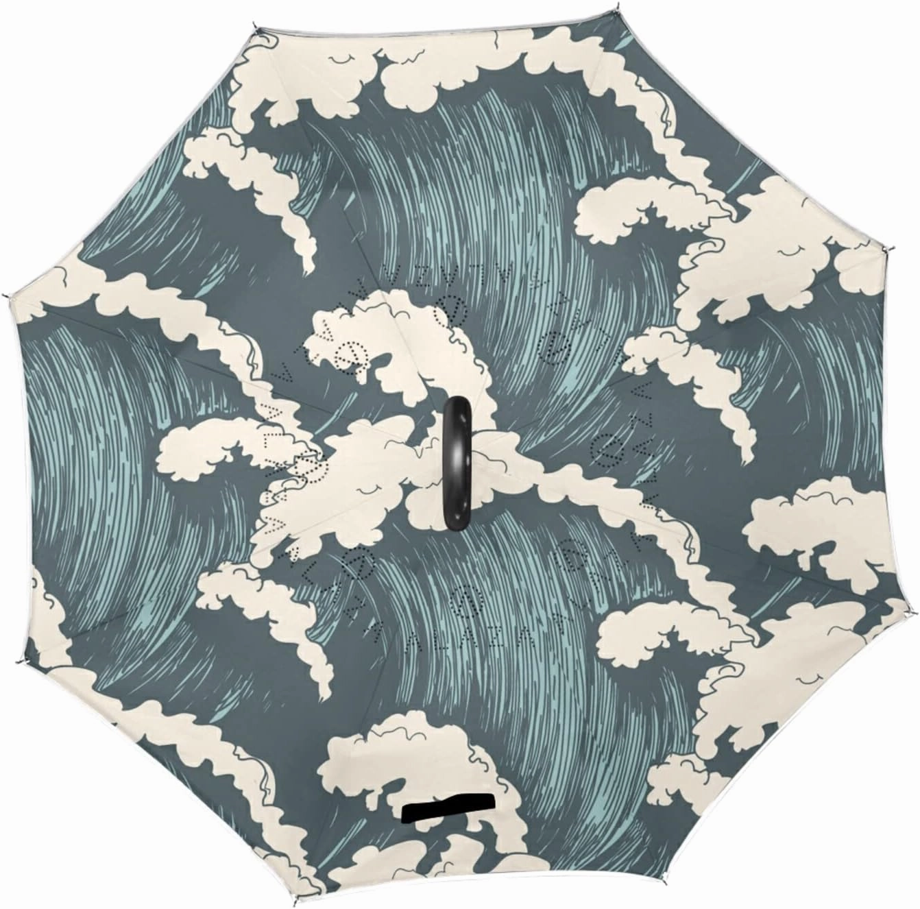 Oyihfvs Double Layer Inverted Umbrella, With C-Shaped Handle Windproof UV Proof Durable Parasol, For Men Women Outdoor Folding Rain Sun