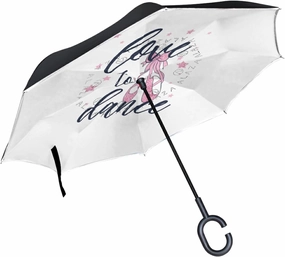 Oyihfvs Double Layer Inverted Umbrella, With C-Shaped Handle Windproof UV Proof Durable Parasol, For Men Women Outdoor Folding Rain Sun