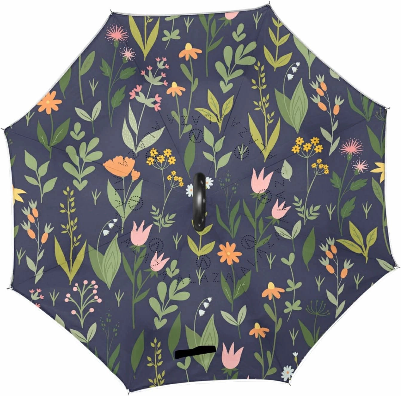 Oyihfvs Double Layer Inverted Umbrella, With C-Shaped Handle Windproof UV Proof Durable Parasol, For Men Women Outdoor Folding Rain Sun