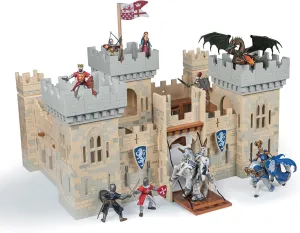 Papo - Medieval & Fantasy - Weapon Master Castle - 60002 - Wooden playset for Figurines - Collectible - for Children - Suitable for Boys and Girls - from 3 Years Old