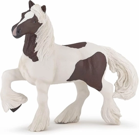 Papo - Hand-Painted - Figurine - Horses,Foals and Ponies - Skewbald Irish Cob Figure-51513 - Collectible - for Children - Suitable for Boys and Girls - from 3 Years Old