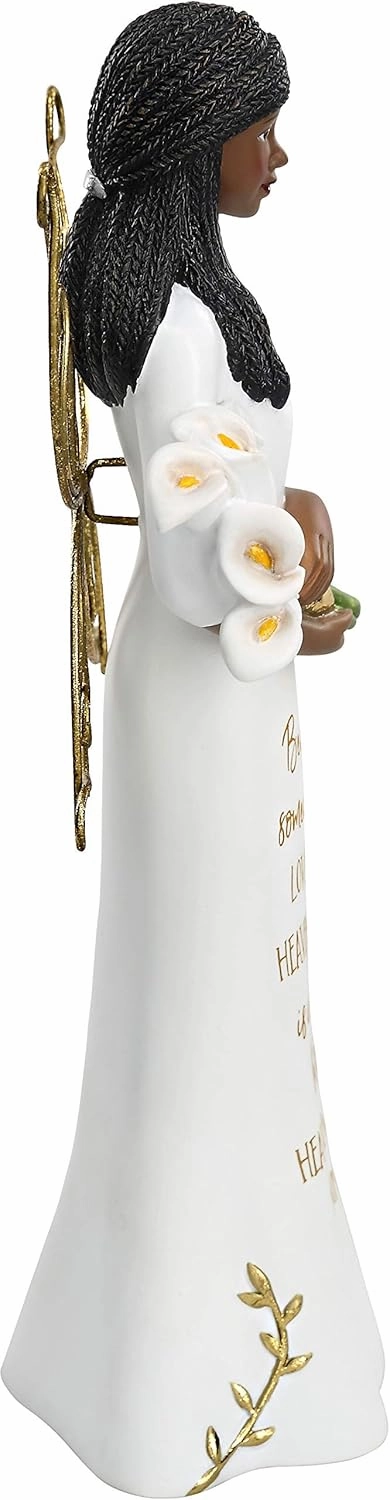 Pavilion - Because Someone We Love is in Heaven - 7.5 Inch Collectible in Memory Ebony Angel Figurine