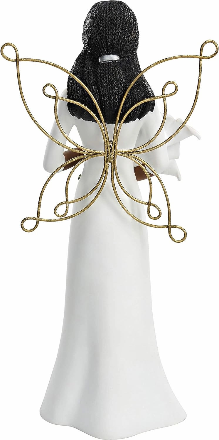 Pavilion - Because Someone We Love is in Heaven - 7.5 Inch Collectible in Memory Ebony Angel Figurine