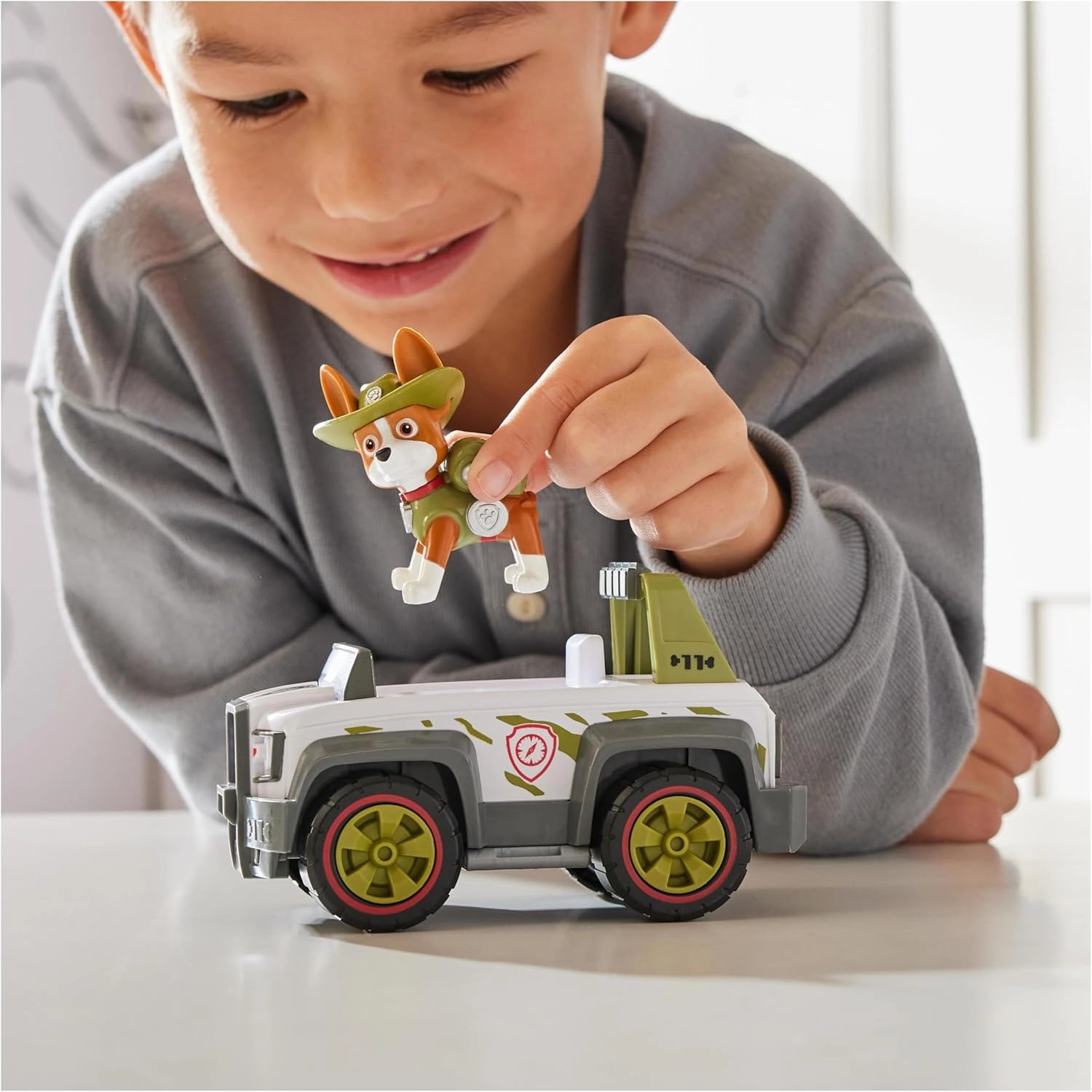 Paw Patrol – Jungle Cruiser Car and Figure Tracker: Toy Car with Figure Tracker Toys – 6069071 – Toys Children 3 Years   – Gift Child 3 Years  