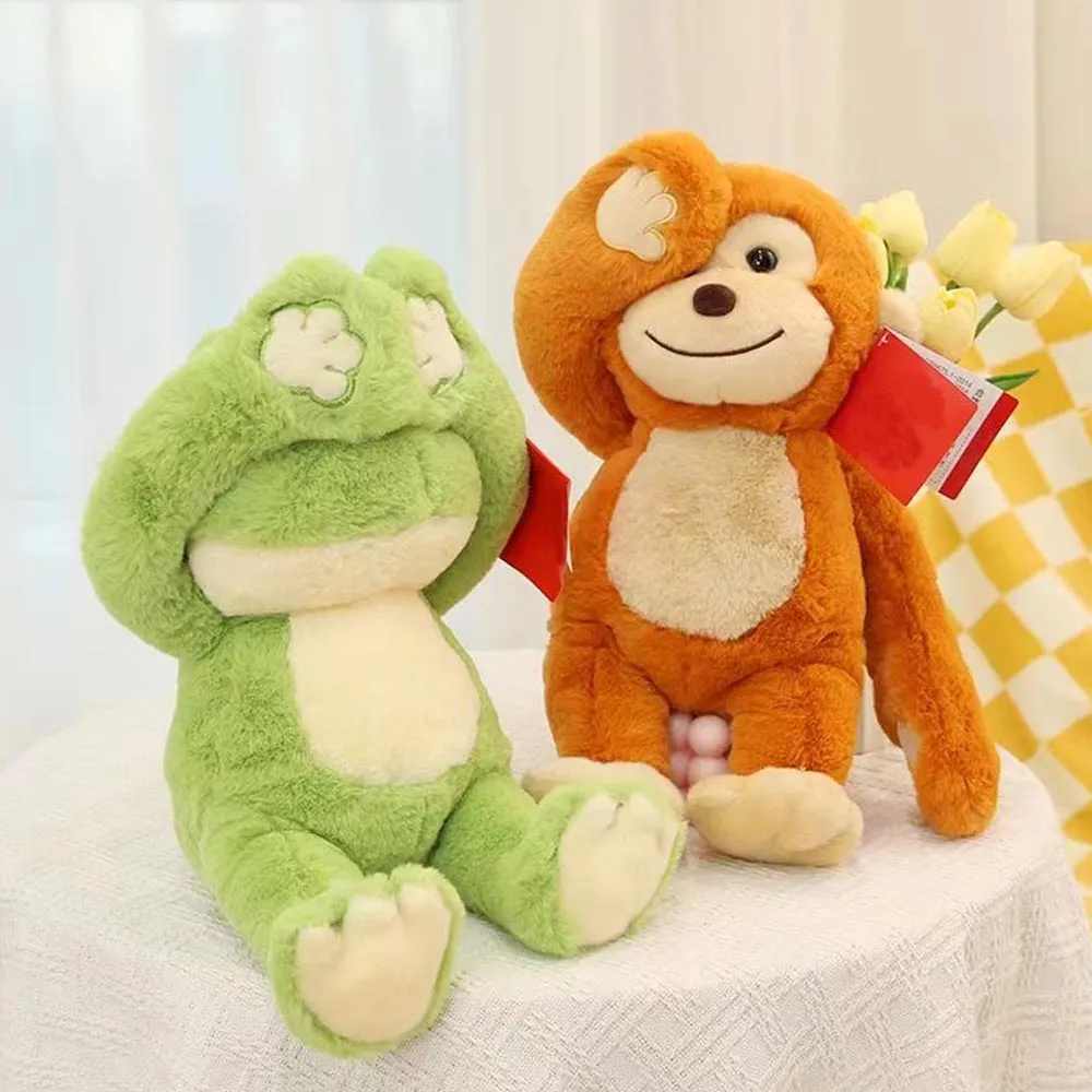 Peek A Boo Frog Duck Bunny Plush Toy