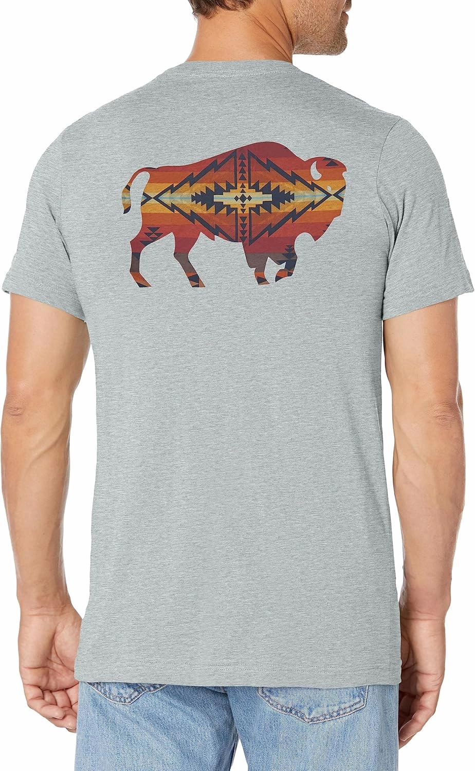 PENDLETON Men's Short Sleeve Trapper Peak Heather Graphic T-Shirt