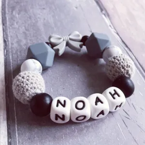Personalised Silicone Teether with Bow