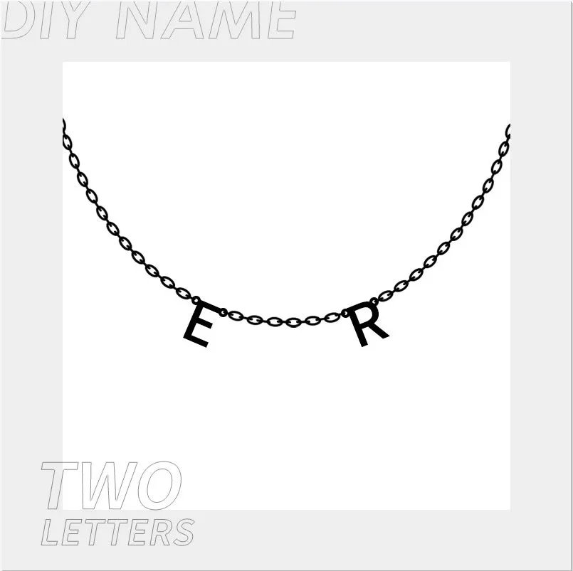 Personalized Alphabet Name Necklace DIY