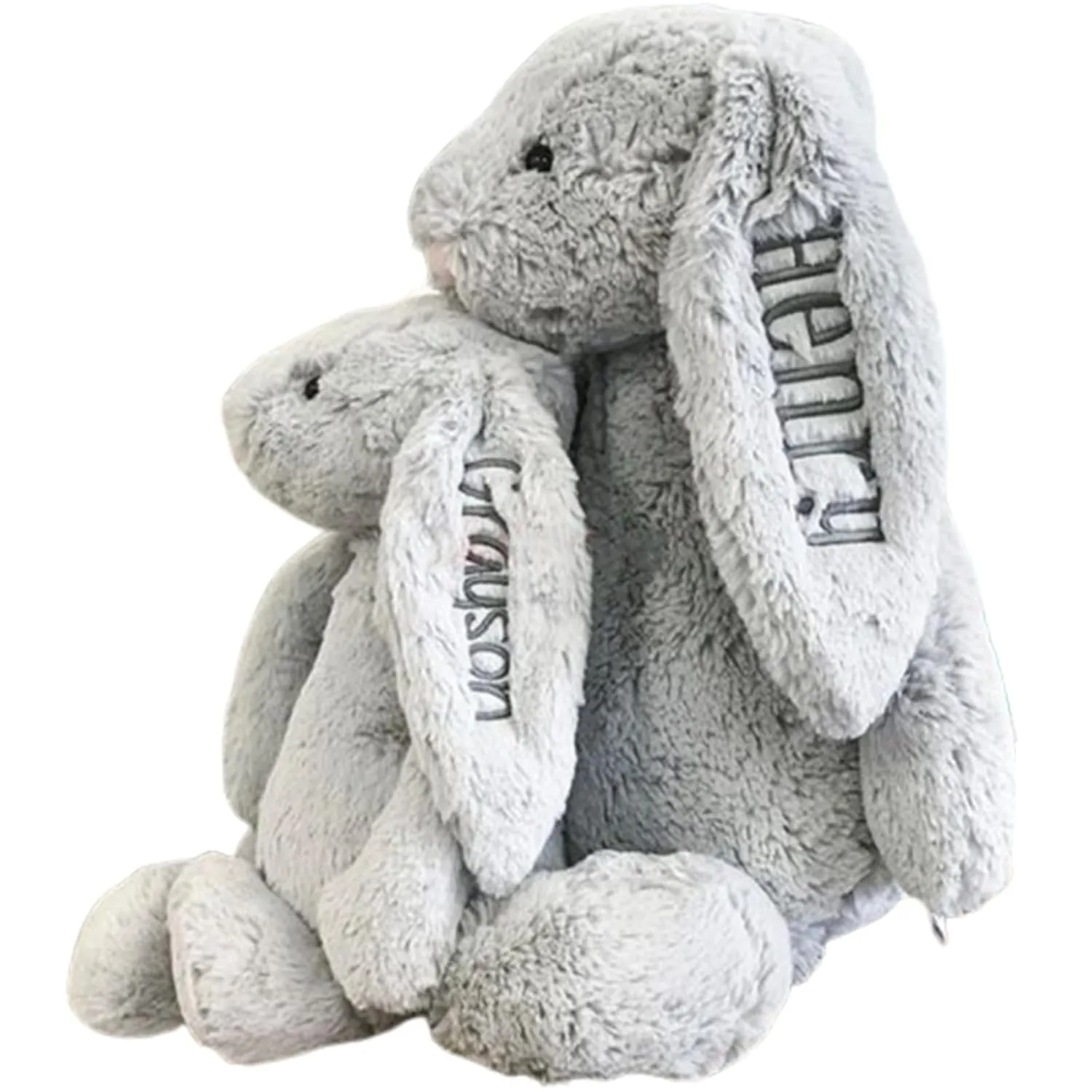 Personalized Embroidered Plush Bunny, Custom Rabbit Plush Toy Child'S First Easter Gift with Child'S Name Bashful Bunny Stuffed Animal (Bunny)