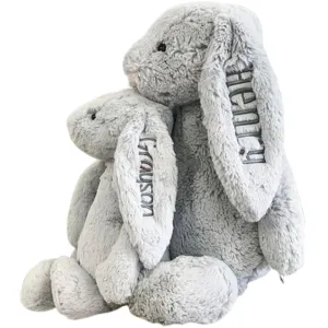 Personalized Embroidered Plush Bunny, Custom Rabbit Plush Toy Child'S First Easter Gift with Child'S Name Bashful Bunny Stuffed Animal (Bunny)