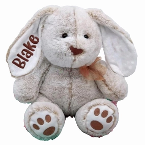 Personalized Plush Stuffed Bunny Animal Toy for Kids, Embroidered Bunny Easter Gifts Bunny Doll Easter Gift Toddler Toys Newborn Toys For Baby Welcome Parties, Easter, Thanksgiving, Christmas