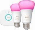 Philips Hue Color 75W A19 Smart LED Bulb 2PK   Hue Bridge - White and Color Ambiance
