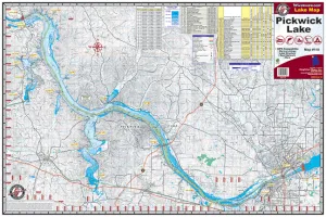 Pickwick Lake Alabama Fishing Map