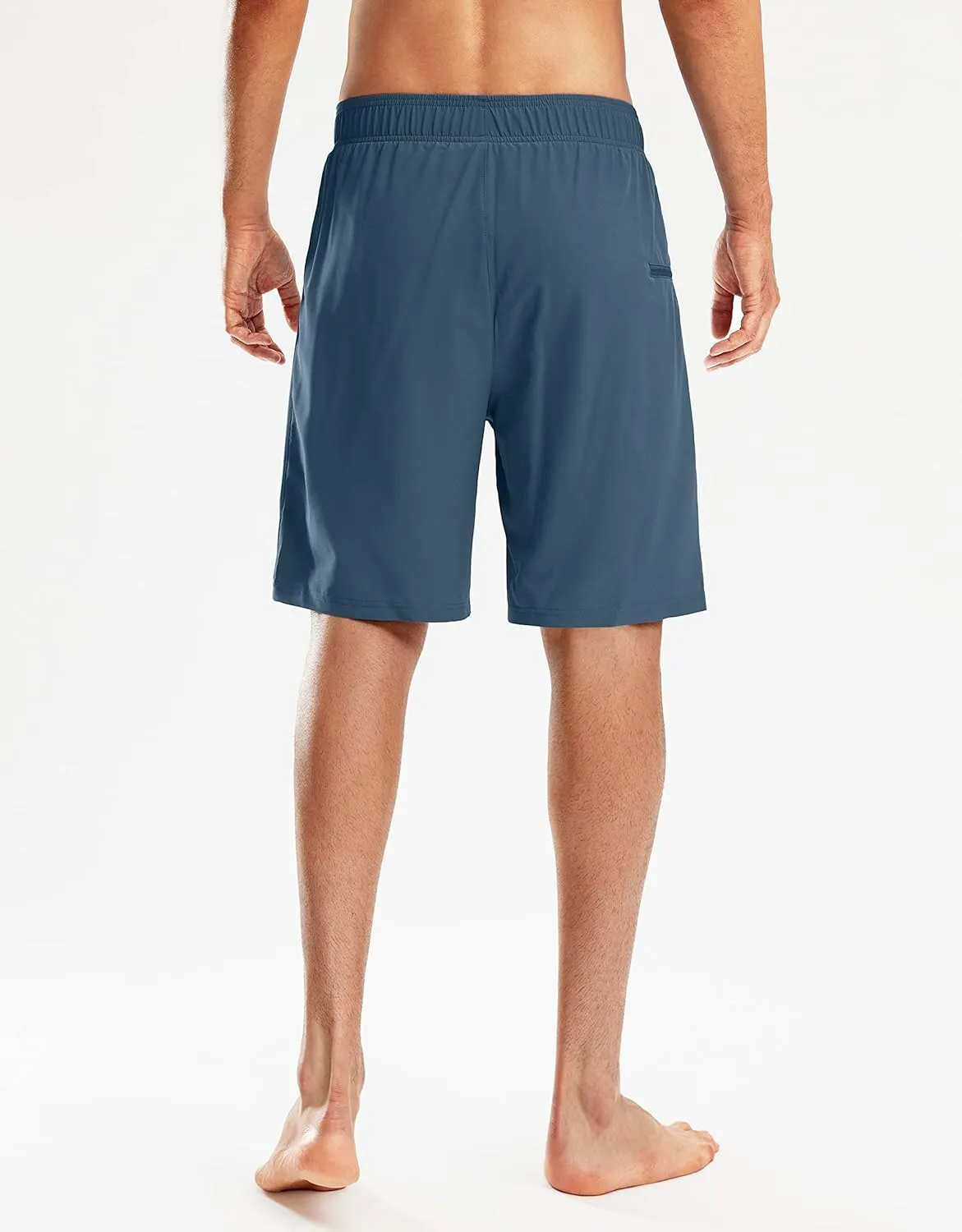 Pinkbomb Men's Swim Trunks with Compression Liner 9 Inch Quick Dry Swimsuit Swimming Swim Board Shorts for Men with Pockets