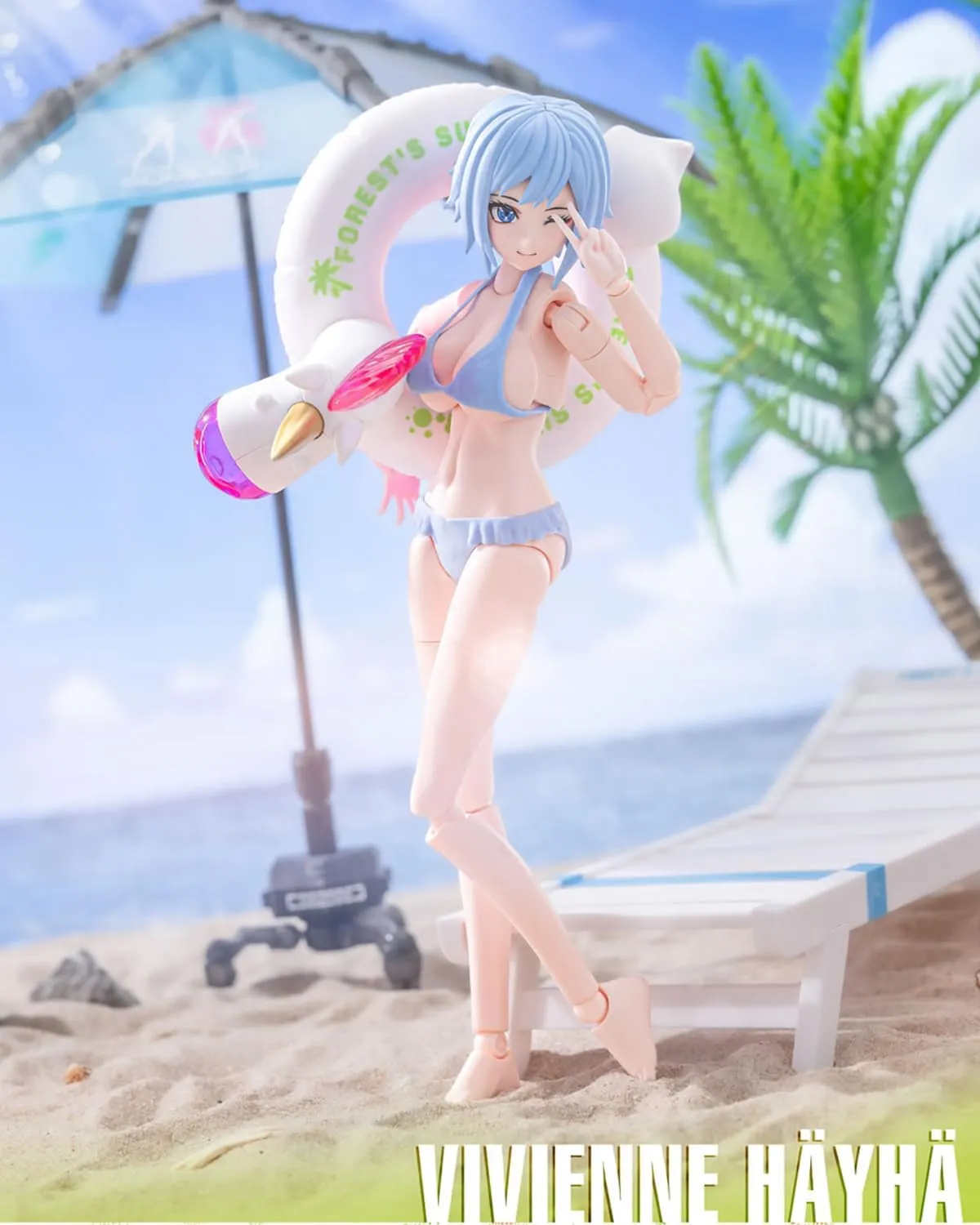 Pipigirl Nuke Matrix Genuine License 1: 12 Action Figures, Forest's Summer Vivienne Hayha, Removable 5.90 inch Anime Style Collectible Action Figures Kits