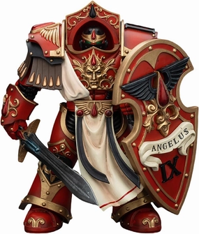 Pipigirl JoyToy 40K Genuine License 1:18 Action Figure, Blood Angels Crimson Paladins Squad Crimson Paladin 3, 5.35inch Collectible Action Figures