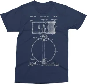 PixiePrints Slingerland Snare Drum Patent - Drums, Drummer T-Shirt