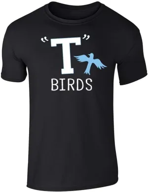 Pop Threads T Birds Tbird Gang Logo Retro 50s 60s Cosplay Graphic Tee T-Shirt for Men