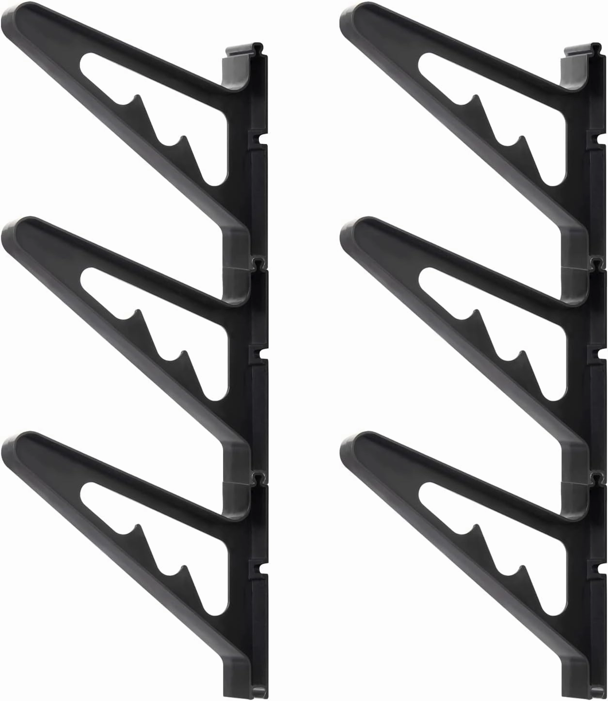 Poskad Snowboard Wall Mount Display Rack,Adjustable Storage Layers Space Saving Design,Home and Garage SKi Board Storage.
