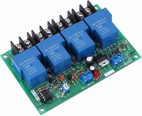 Power Time Sequence Board Adjustable 4 Channel Sequential Controller Module 30A 0.5-4s for Industrial Use