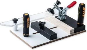 POWERTEC Rail Coping Sled for Router Tables, Router Coping Sled, Precise Cutting for Cabinet Door Joints, Drawer Fronts, Jigs, Adjustable Clamps, Lead Sled Table, Prevents End Grain Blowout (71765)