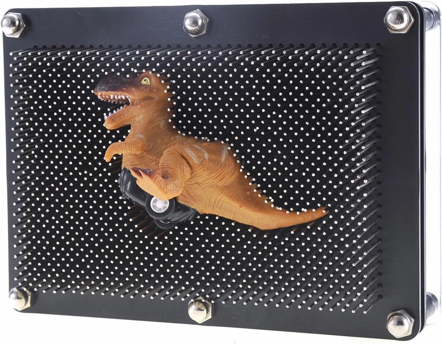PowerTRC Classic 3D Pin Art Toy, Metal Hand Pins Impression Board Toy for Birthday Gifts