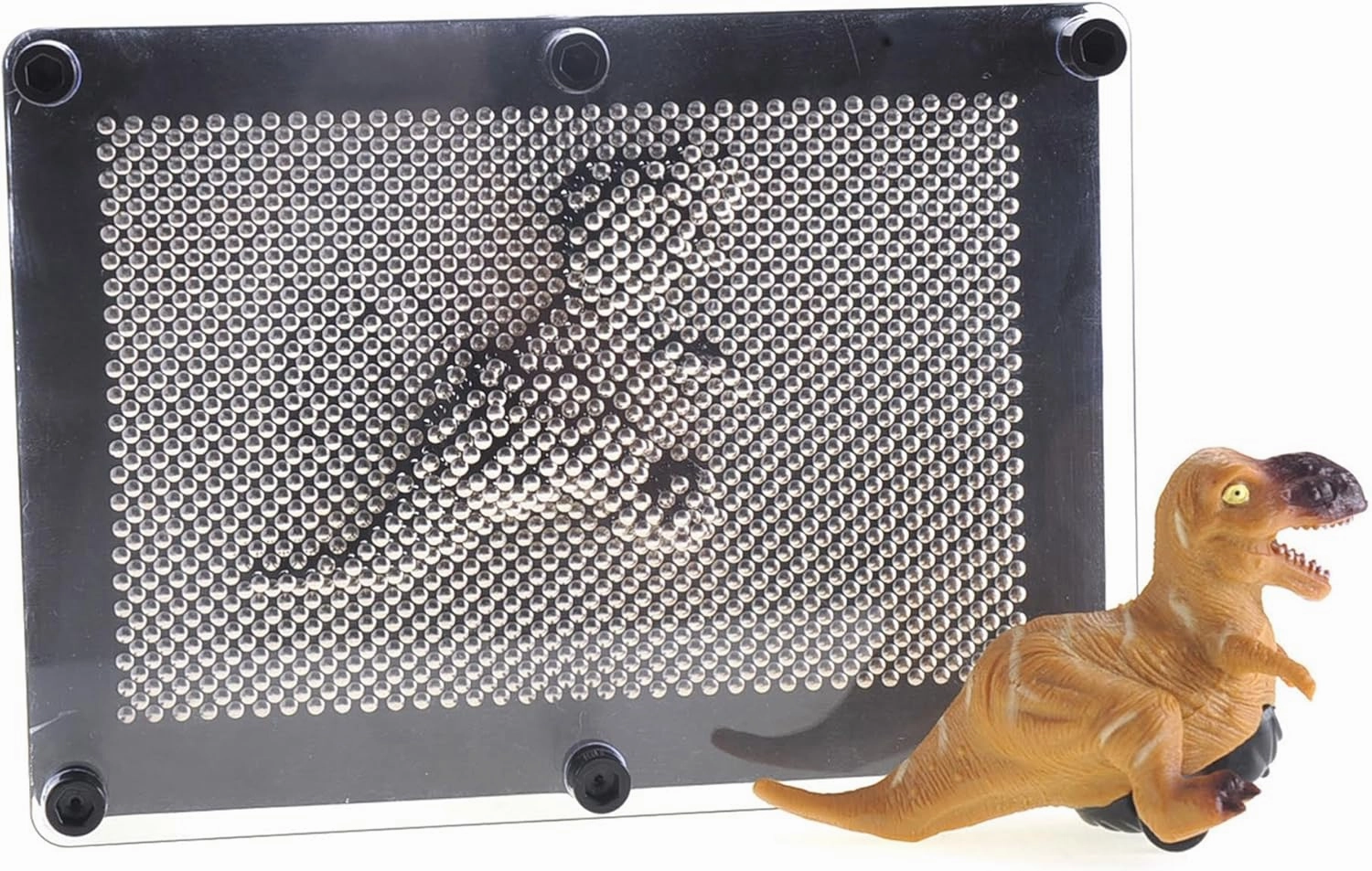 PowerTRC Classic 3D Pin Art Toy, Metal Hand Pins Impression Board Toy for Birthday Gifts