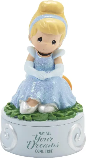 Precious Moments 202037 Disney Cinderella Dreams Come True Resin Covered Box