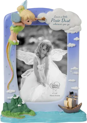 Precious Moments Disney Tinker Bell Resin/Glass Photo Frame | Keepsake Collectible Picture Holder | Hand-painted Disney Peter Pan Décor | Thoughtful Anniversary, Birthday, and Holiday Gift