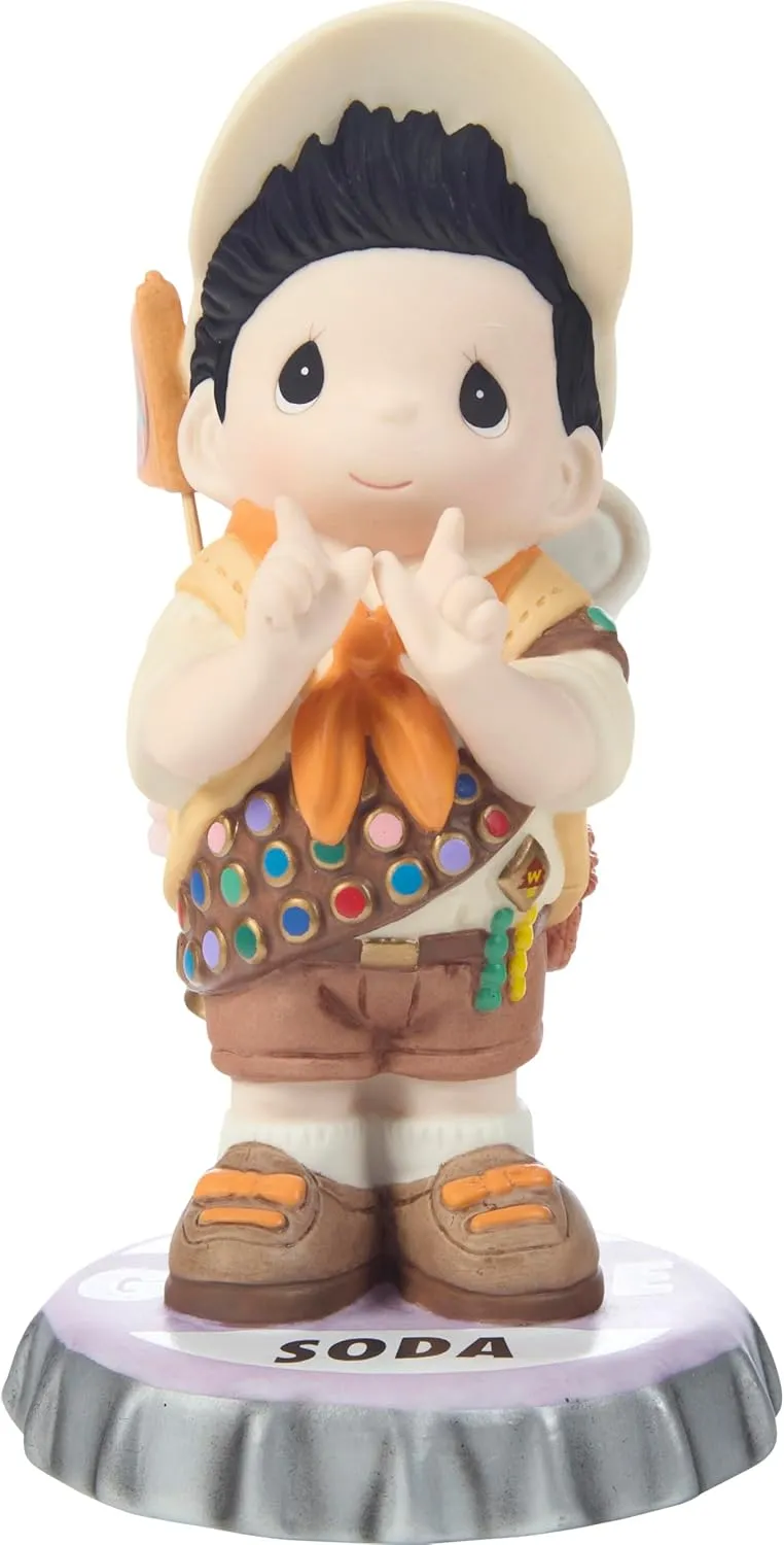 Precious Moments Russell Figurine | Adventure is Out There Disney and Pixar Russell Bisque Porcelain Figurine | Disney Pixar Up | Disney Décor & Gifts