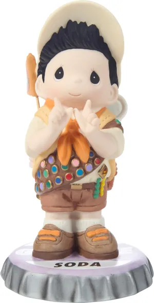 Precious Moments Russell Figurine | Adventure is Out There Disney and Pixar Russell Bisque Porcelain Figurine | Disney Pixar Up | Disney Décor & Gifts
