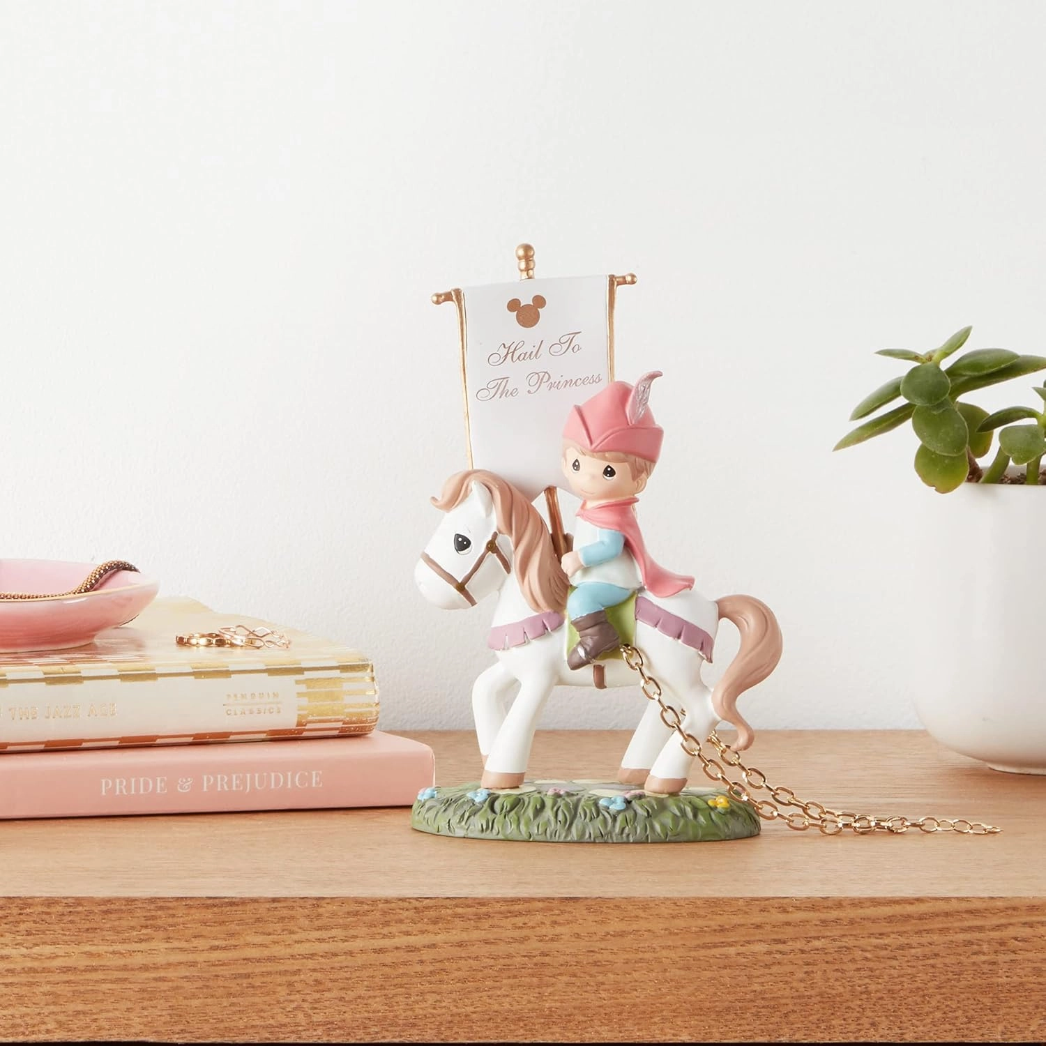Precious Moments Disney Showcase Collection, "Hail to the Princess" - Disney Birthday Parade Resin Figurine, 104402 - Heartfelt Collectible Decor