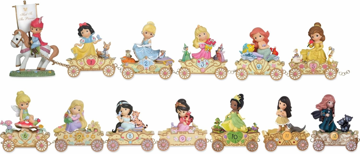 Precious Moments Disney Showcase Collection "Fulfill Your Dreams" - Age 12 Birthday Parade Resin Figurine, Disney Princess Merida Theme, 133406