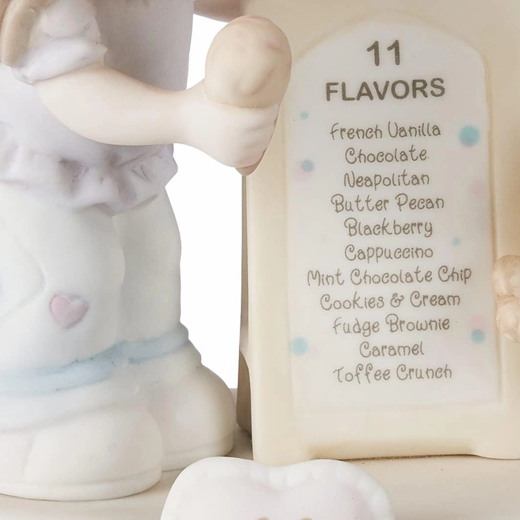 Precious Moments, Growing In Grace, Age 11, Bisque Porcelain Figurine, Brunette Girl, 154038B