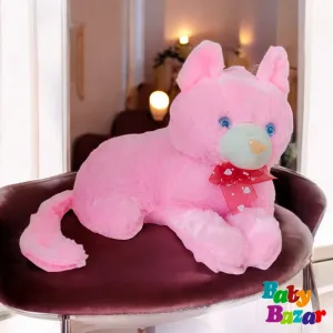 Premium Pink Musical Cat Soft Toy Imported & Super Soft for Kids