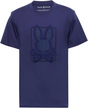 Psycho Bunny Men's Black Graphic Tee, XXXL