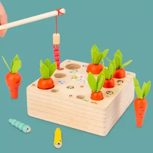 Pull Out Raddish Magnetic Insect Catching Game for Kids