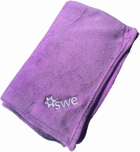 Purple Plush Polyester Queen Size Throw Blanket