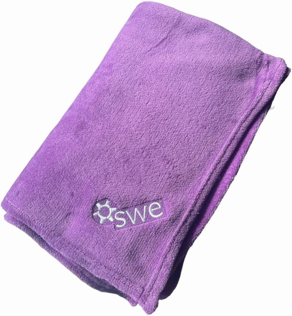 Purple Plush Polyester Queen Size Throw Blanket