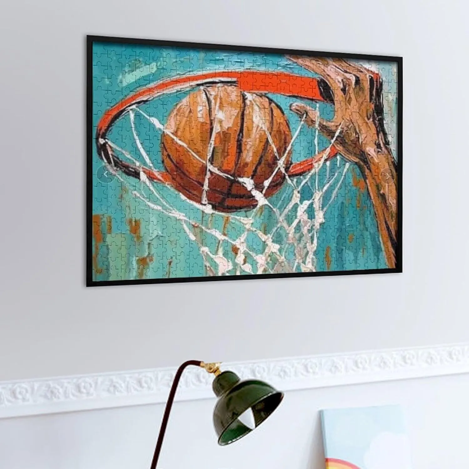 Puzzles for Adults 500 Pieces - Basketball Basketball Hoop Funny Puzzles Educational Games Gift for Birthday Christmas Halloween