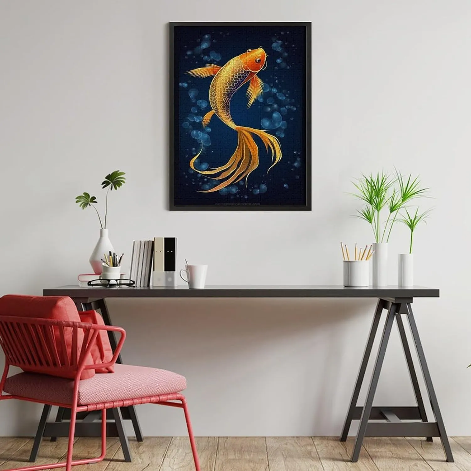 Puzzles for Adults 500 Pieces - Beauty Koi Fish Funny Boxed Puzzles,Challenging and Relaxing Gifts Idea for Puzzle Enthusiasts