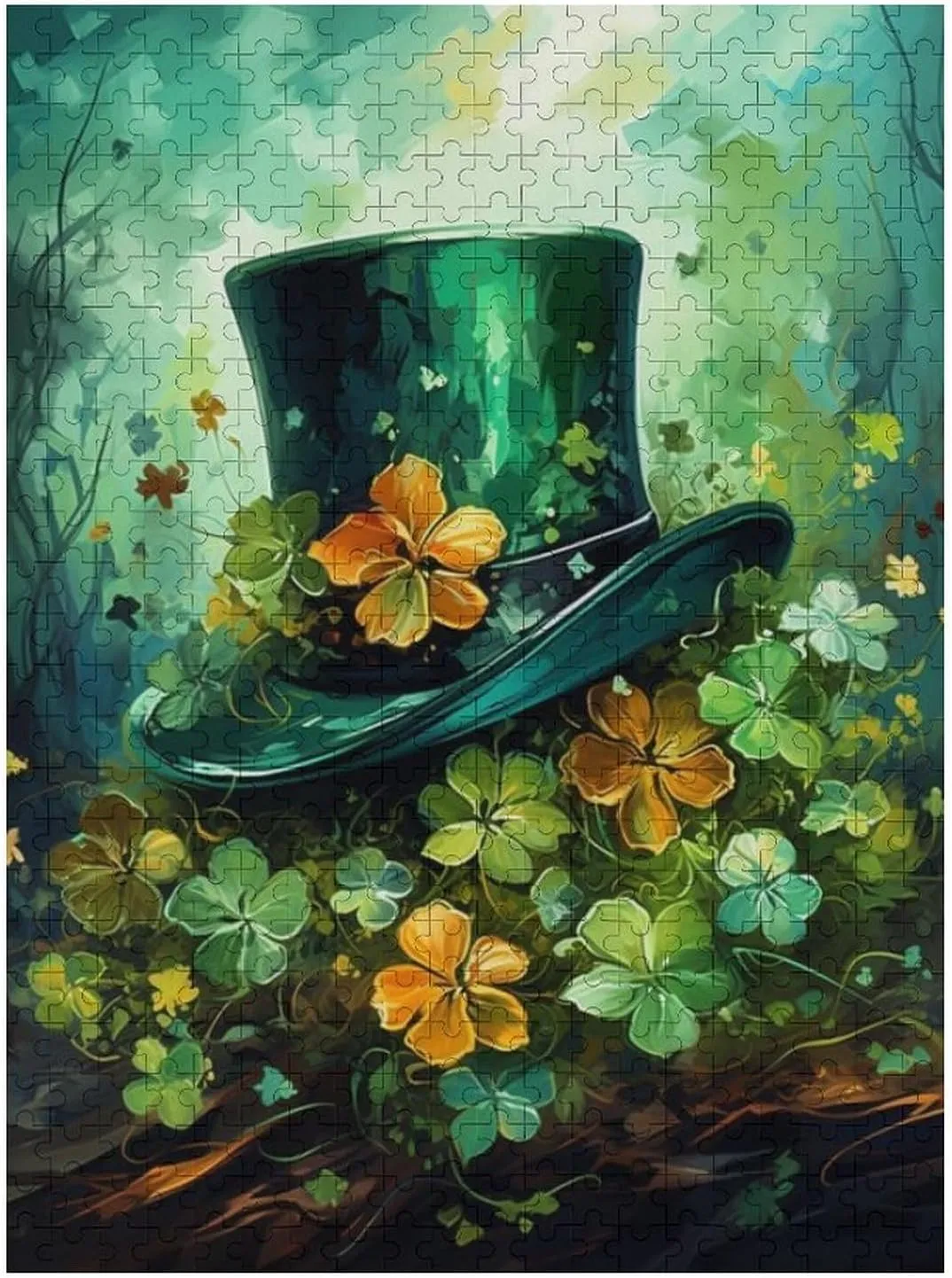 Puzzles for Adults 500 Pieces - St. Patrick's Day Funny Educational Puzzles Toys for Boys and Girls