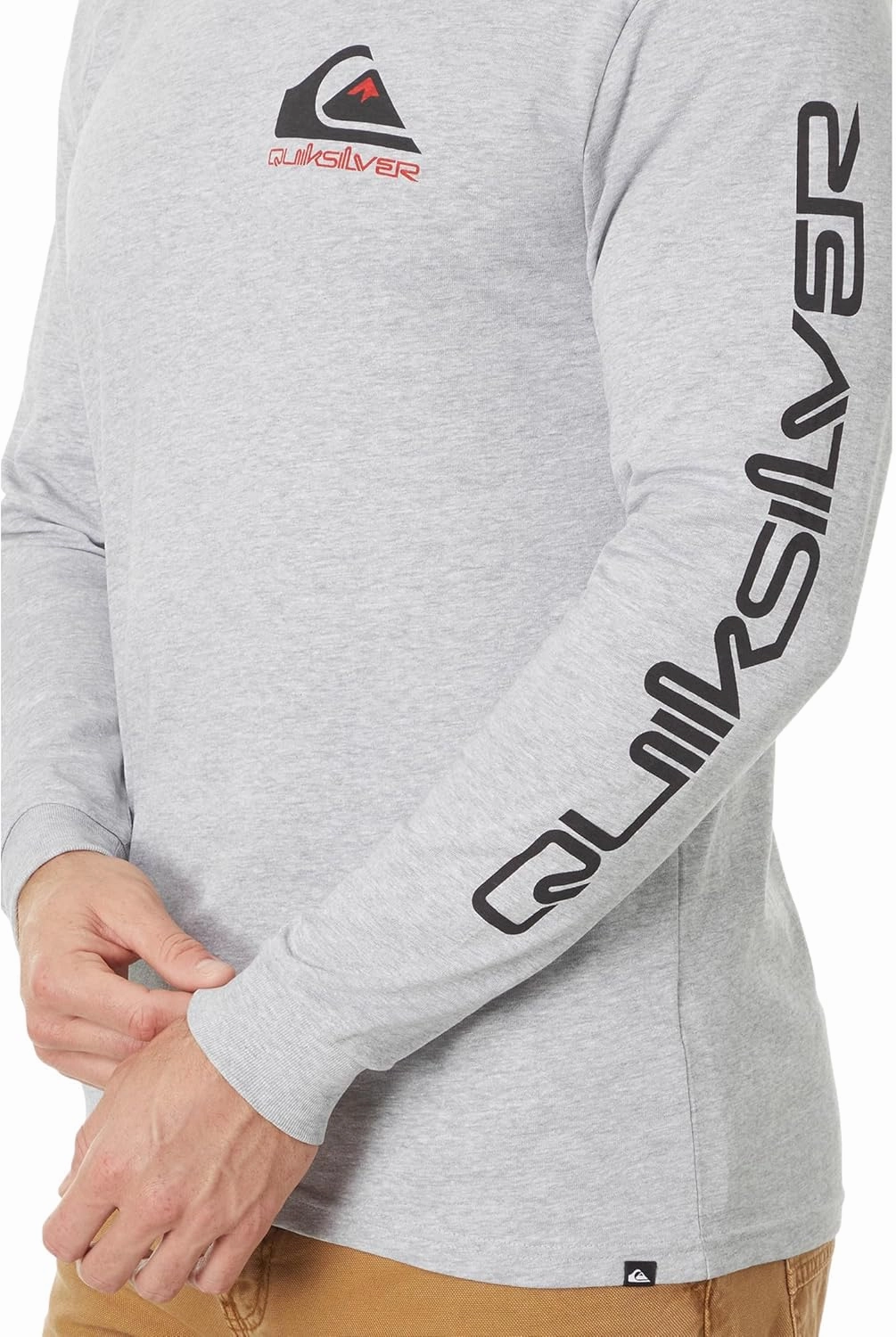 Quiksilver Men's Comp Logo Long Sleeve Screen Tee