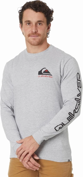 Quiksilver Men's Comp Logo Long Sleeve Screen Tee
