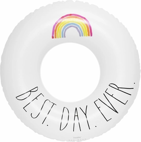 Rae-Dunn Junior 32" Swim Ring Pool Float - Best Day Ever 38007E