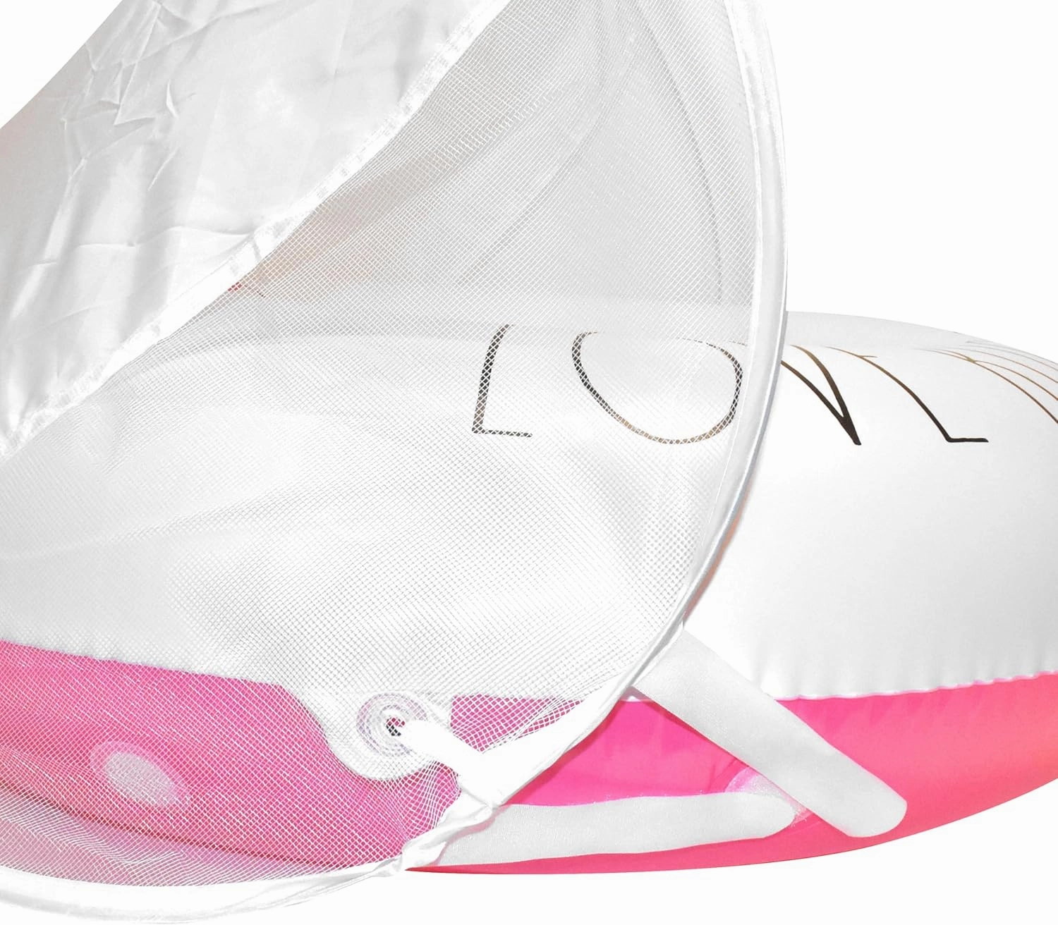 Rae Dunn x CocoNut Float Toddler Floats with Canopy - New Velcro Connectors! - Child Sized Inflatable Raft & Durable Water Toy - Stable Ride-On for Summer Parties & Swim Events