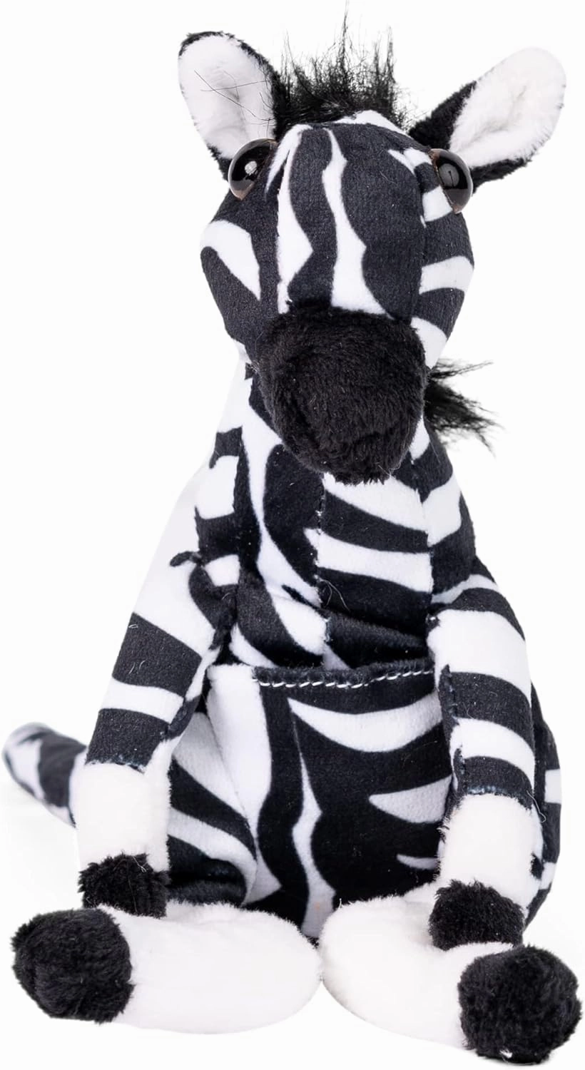 Randimals Randimini Collection Zebra Kangaroo Called Zangaroo. Floppy Plush Bean Filled Toy 6.5”, Soft & Huggable, Premium Quality Hybrid Animal Friend Encourages Adventure & Imagination